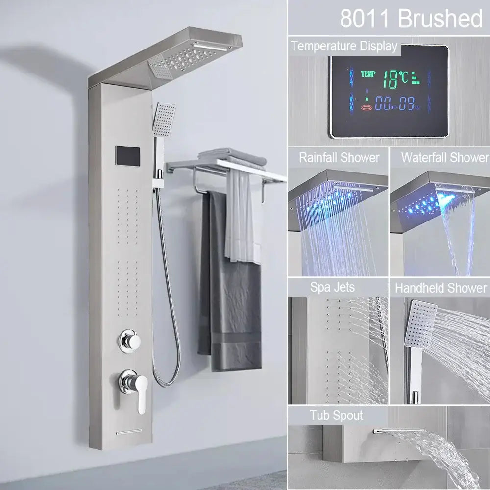 Black LED Shower Faucet