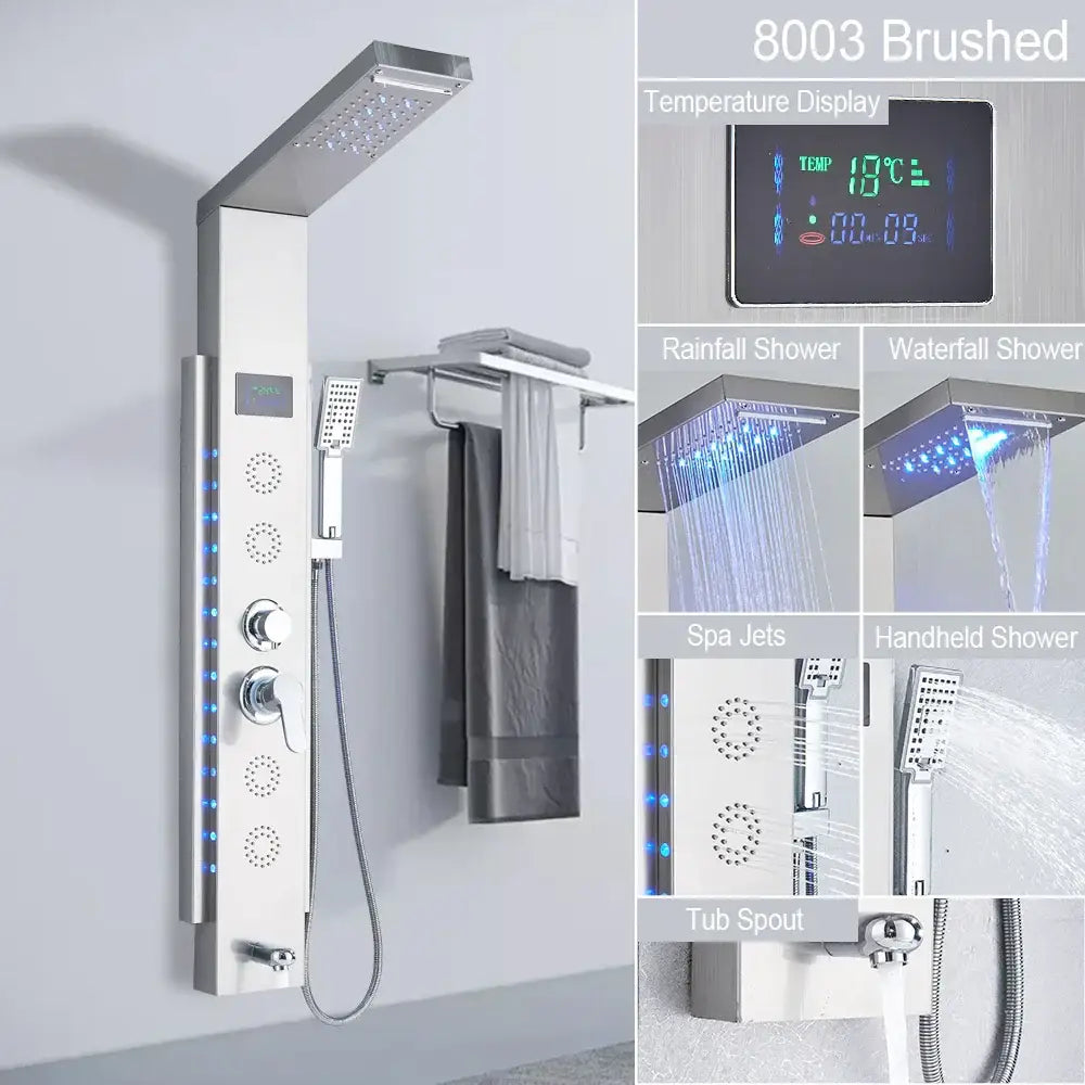 Black LED Shower Faucet