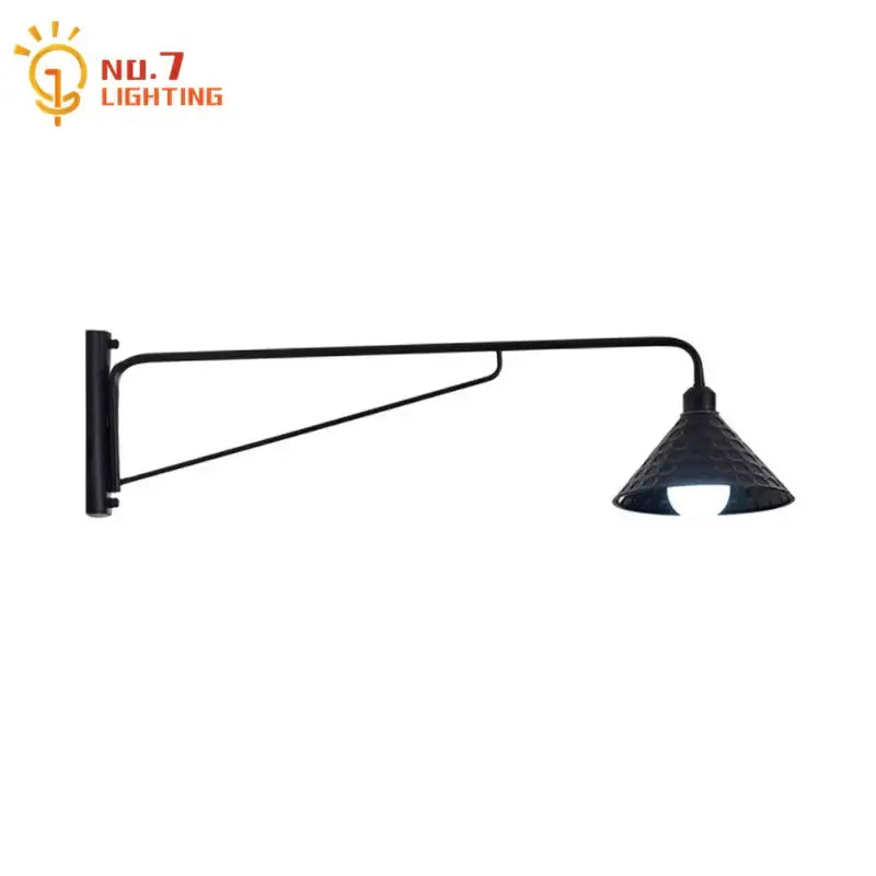 Black LED Swing Sconce