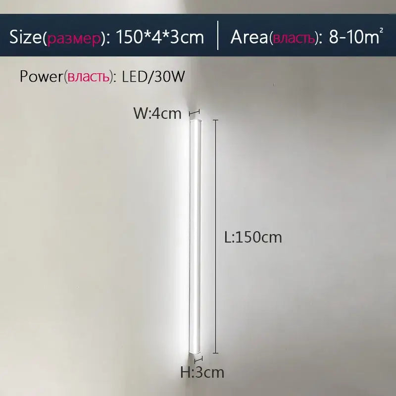 Black Minimalist LED Sconce