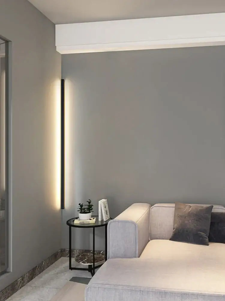 Black Minimalist LED Sconce