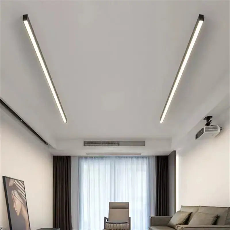 Black Linear LED Ceiling Light