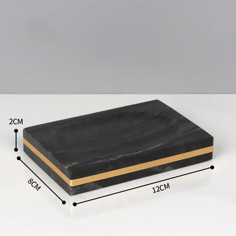 Black Marble Bathroom Set