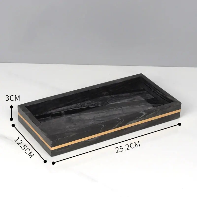 Black Marble Bathroom Set