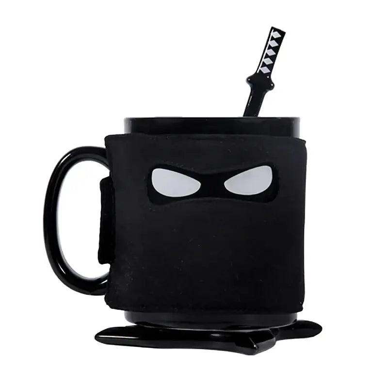 Black Ceramic Ninja Mug