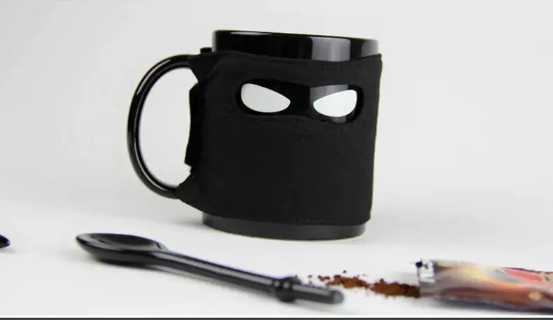Black Ceramic Ninja Mug