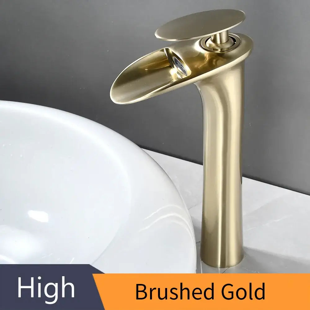 Black Stainless Waterfall Faucet