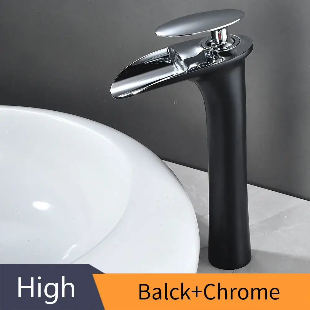 Black Stainless Waterfall Faucet