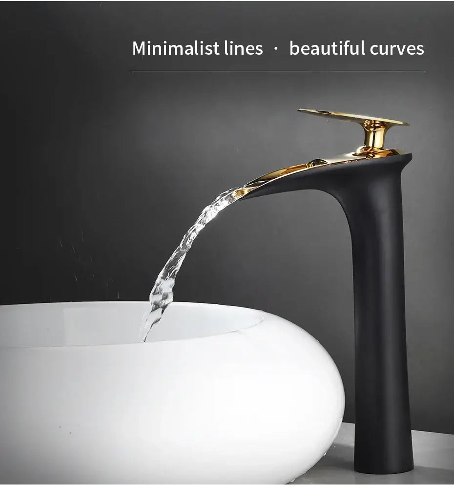 Black Stainless Waterfall Faucet