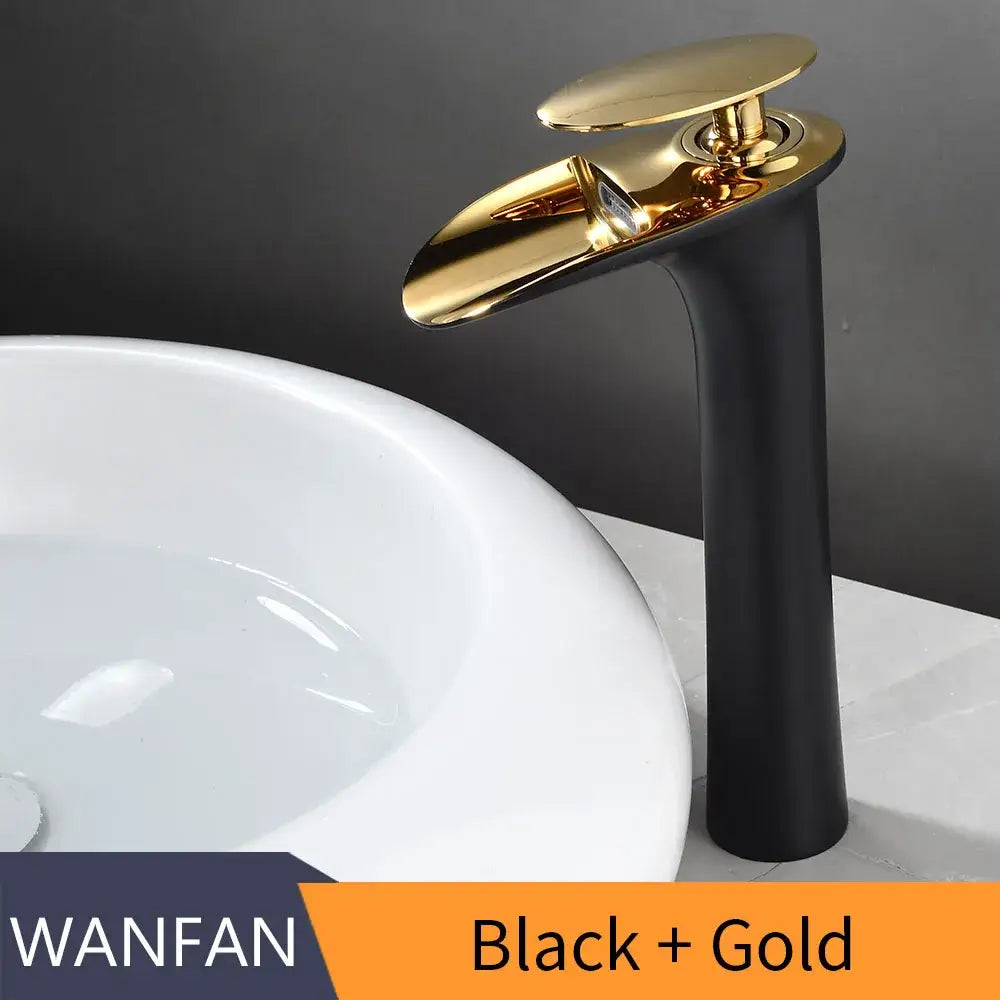 Black Stainless Waterfall Faucet