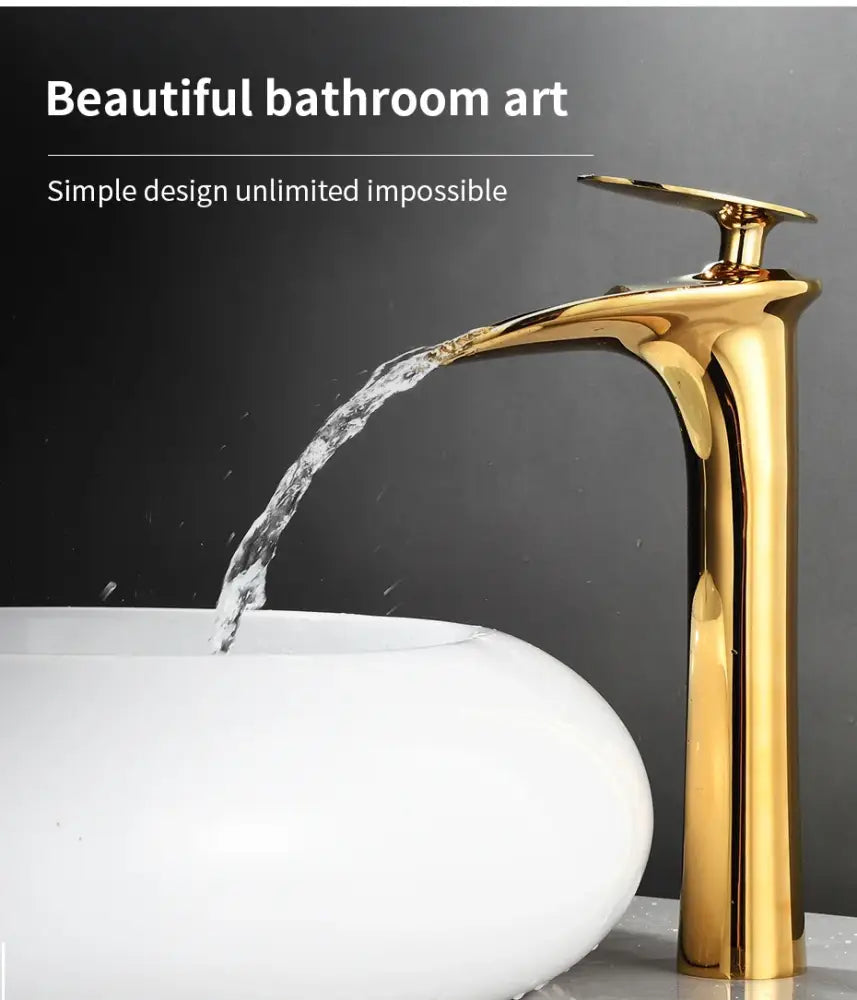 Black Stainless Waterfall Faucet