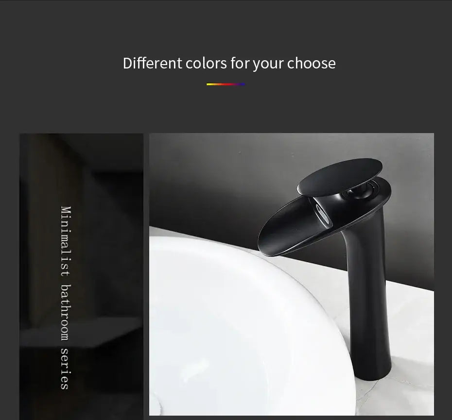 Black Stainless Waterfall Faucet