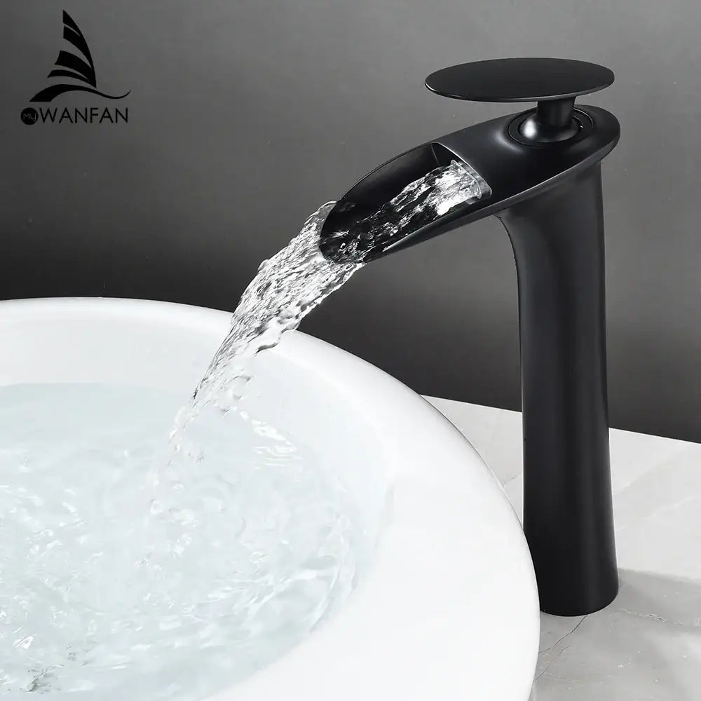 Black Stainless Waterfall Faucet