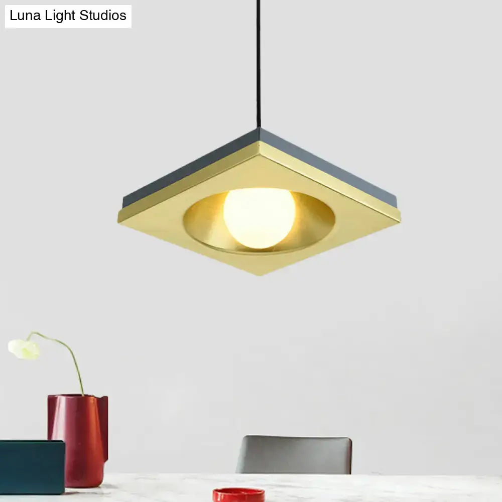 Black Gold Pendant Light