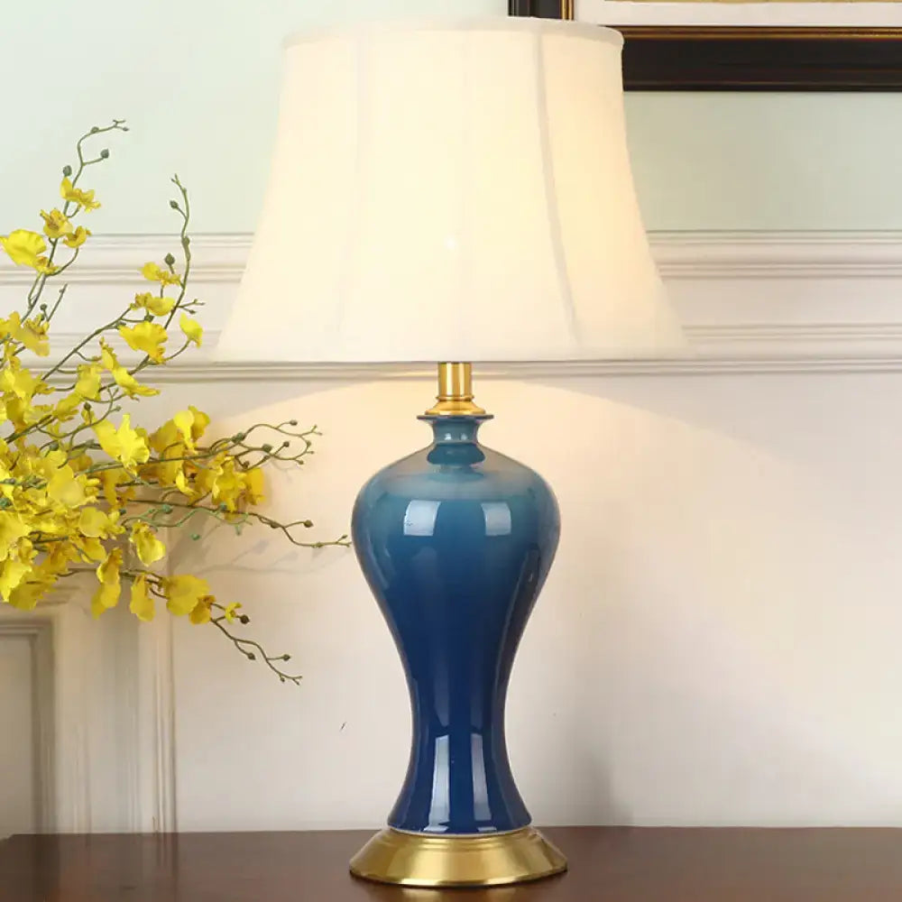 Blue Ceramic Table Lamp