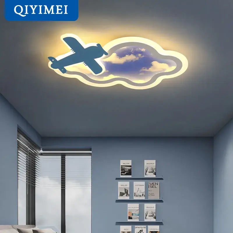 Blue Sky Airplane Chandelier