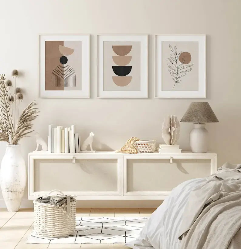 White Geometric Wall Vase