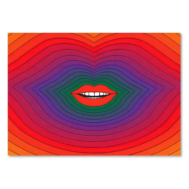 Purple Orange Moth Art Print