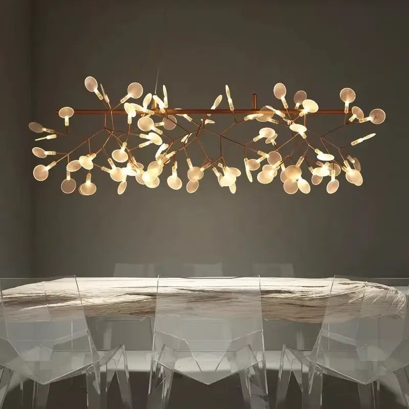 Rose Gold Branch Chandelier