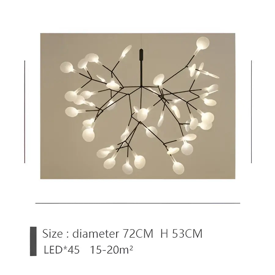 Rose Gold Branch Chandelier