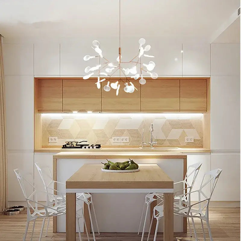 Rose Gold Branch Chandelier