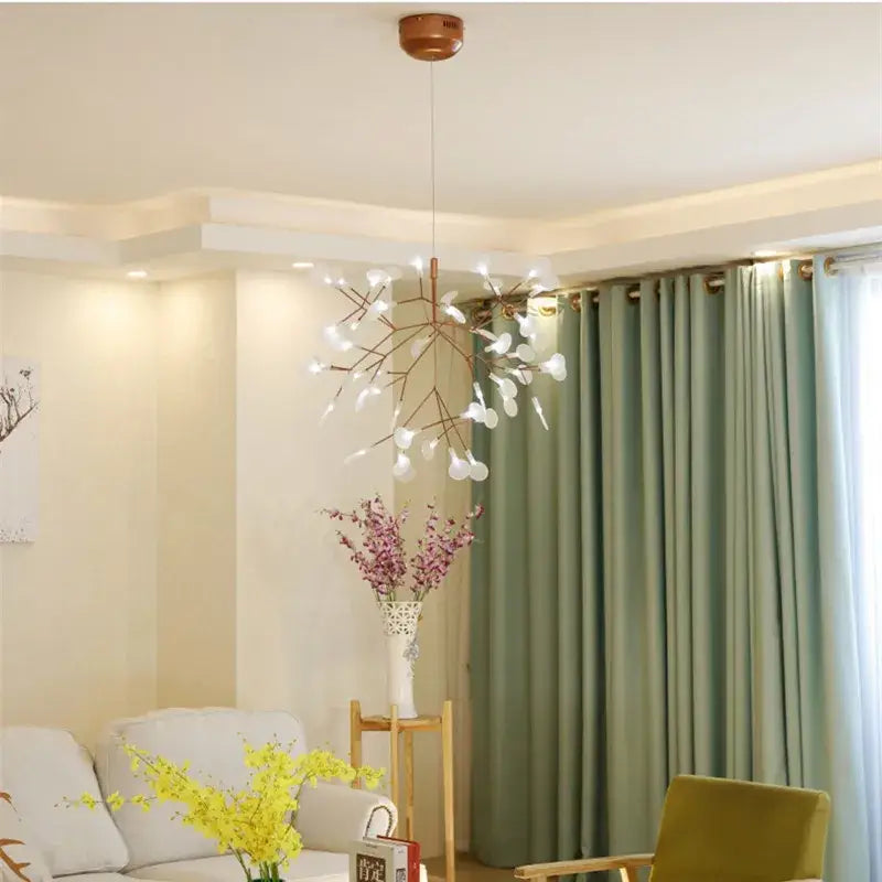 Rose Gold Branch Chandelier
