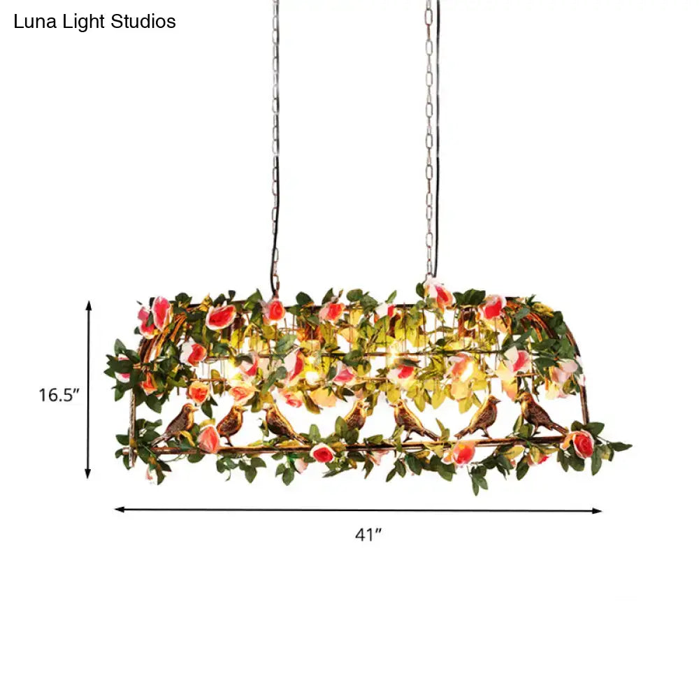 Brass Birdcage Pendant Light