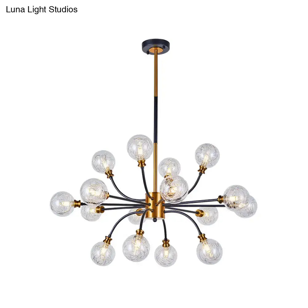 Glass Bubble Arm Chandelier