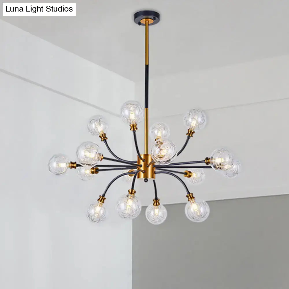 Glass Bubble Arm Chandelier