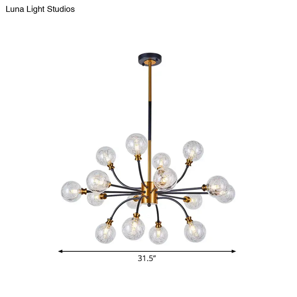Glass Bubble Arm Chandelier