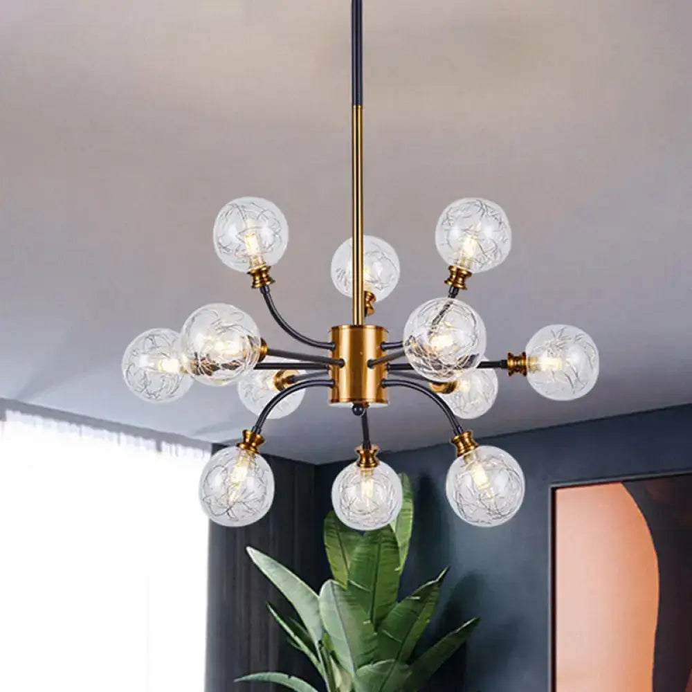 Glass Bubble Arm Chandelier