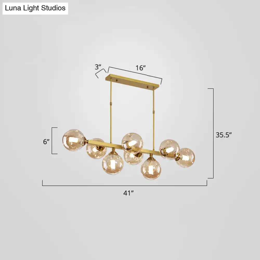 Smoke Globe Pendant Light
