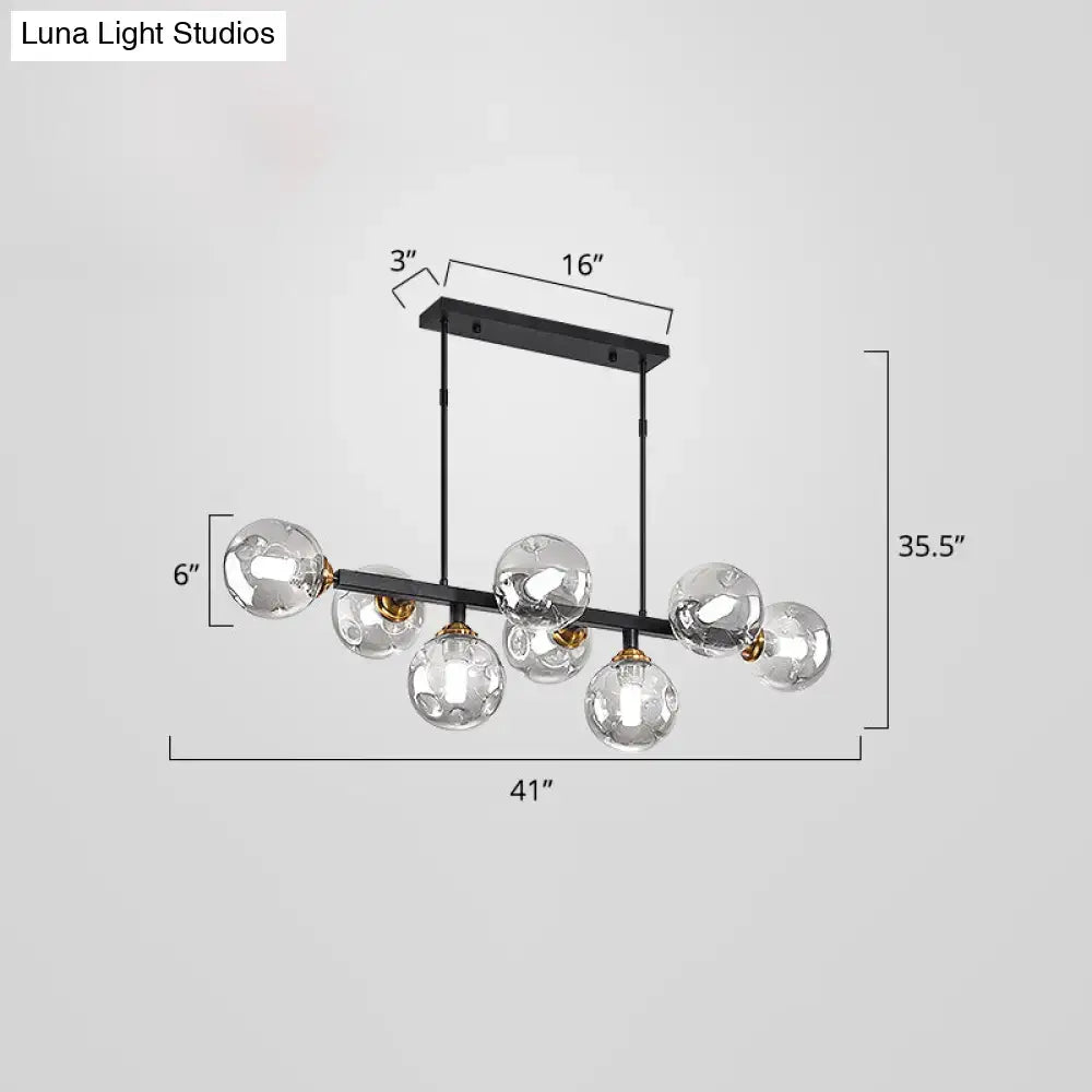 Smoke Globe Pendant Light