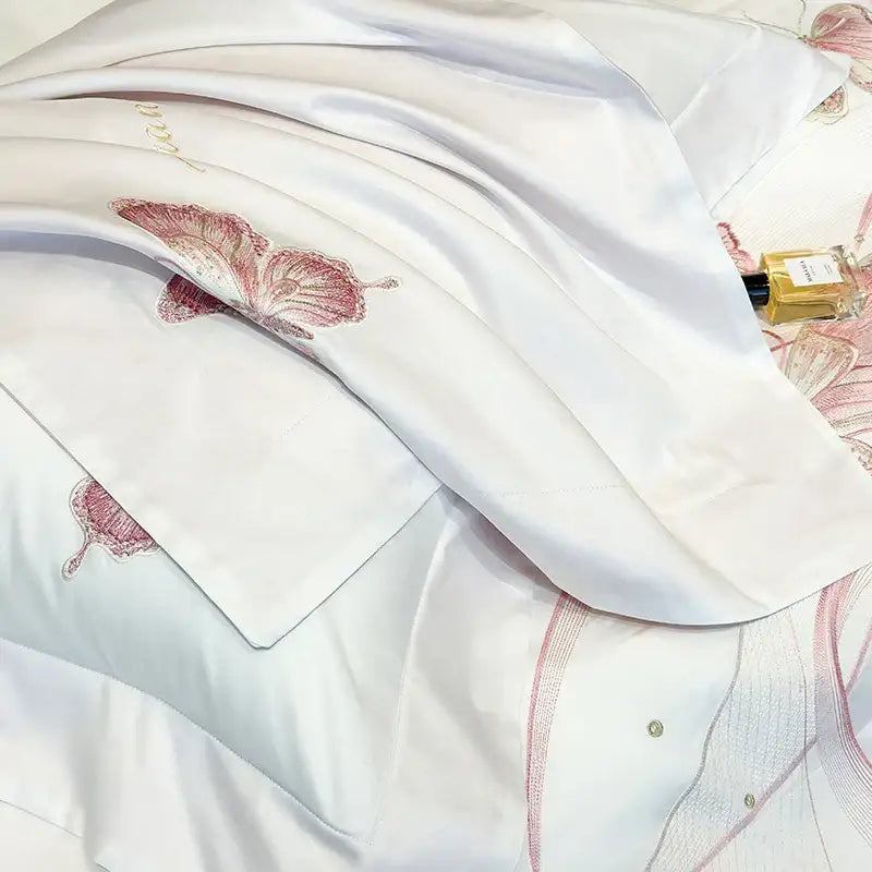 Pink Butterfly Bedding Set