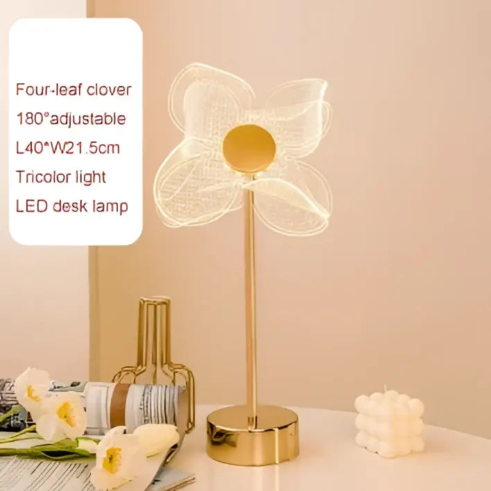 Gold Acrylic Butterfly Lamp
