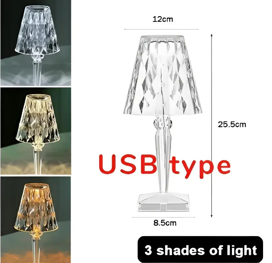 Gold Acrylic Butterfly Lamp