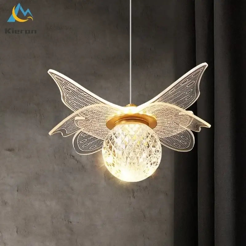 Crystal Butterfly Pendant Light
