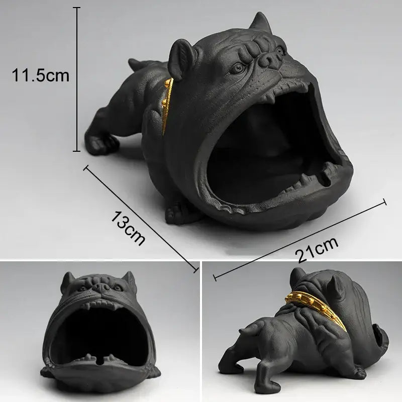 Black Dog Resin Ashtray