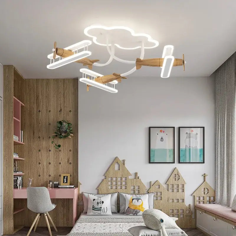 Blue Plane Ceiling Light