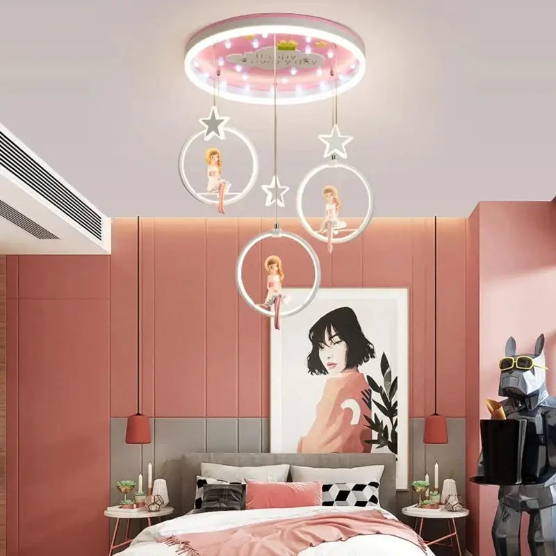 Pink Princess Chandelier Light