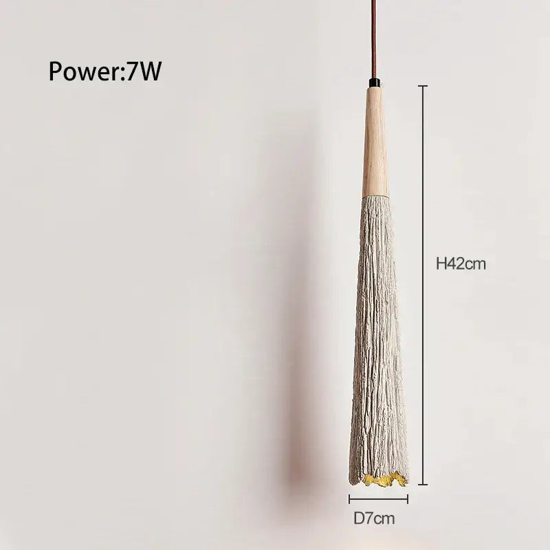 Cream Cement Pendant Light