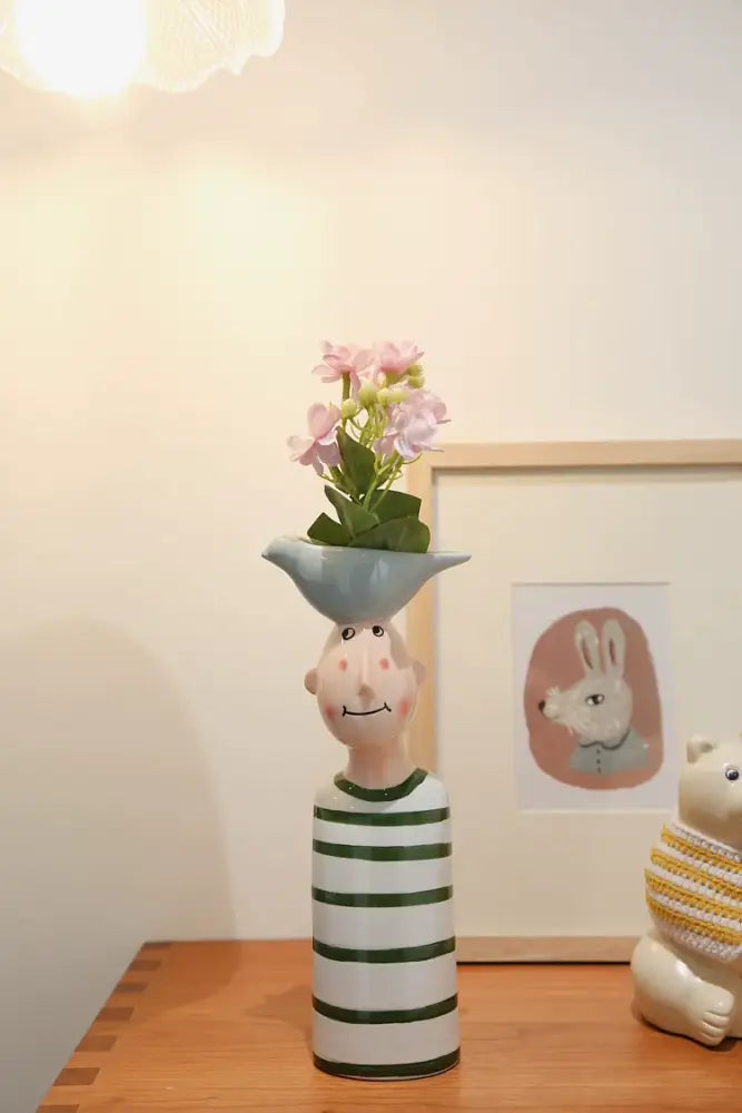 Blue Ceramic Vase Set