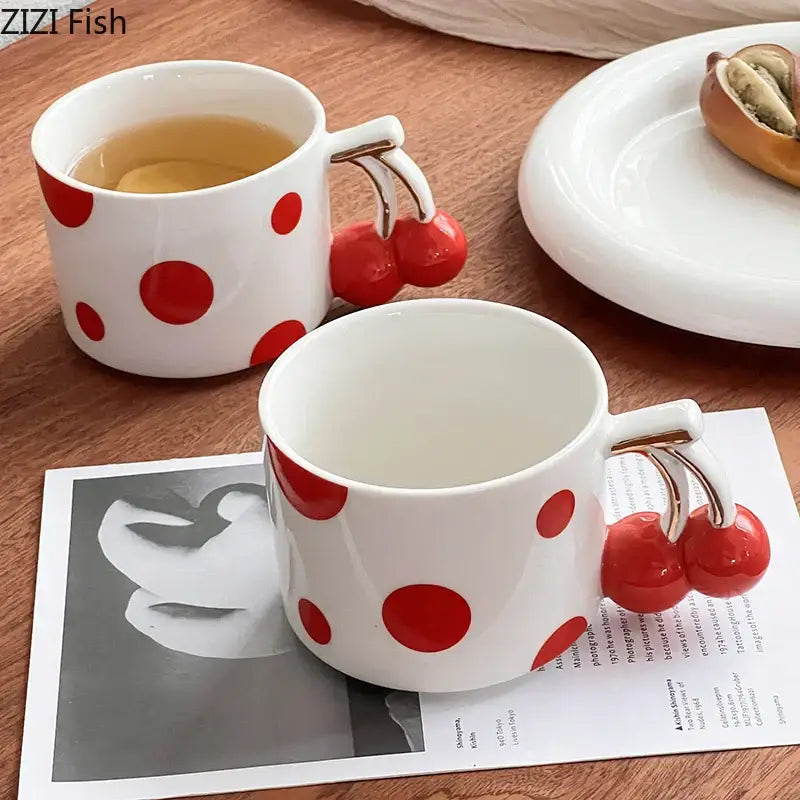Red Polka Dot Mug