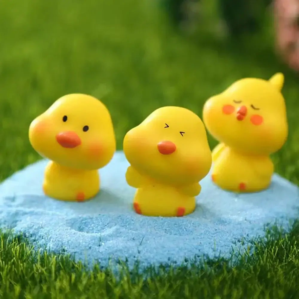 Yellow Chick Figurines Set