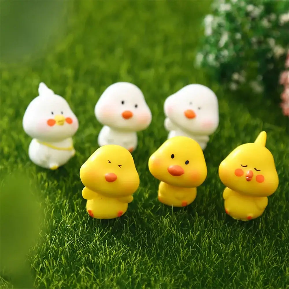 Yellow Chick Figurines Set