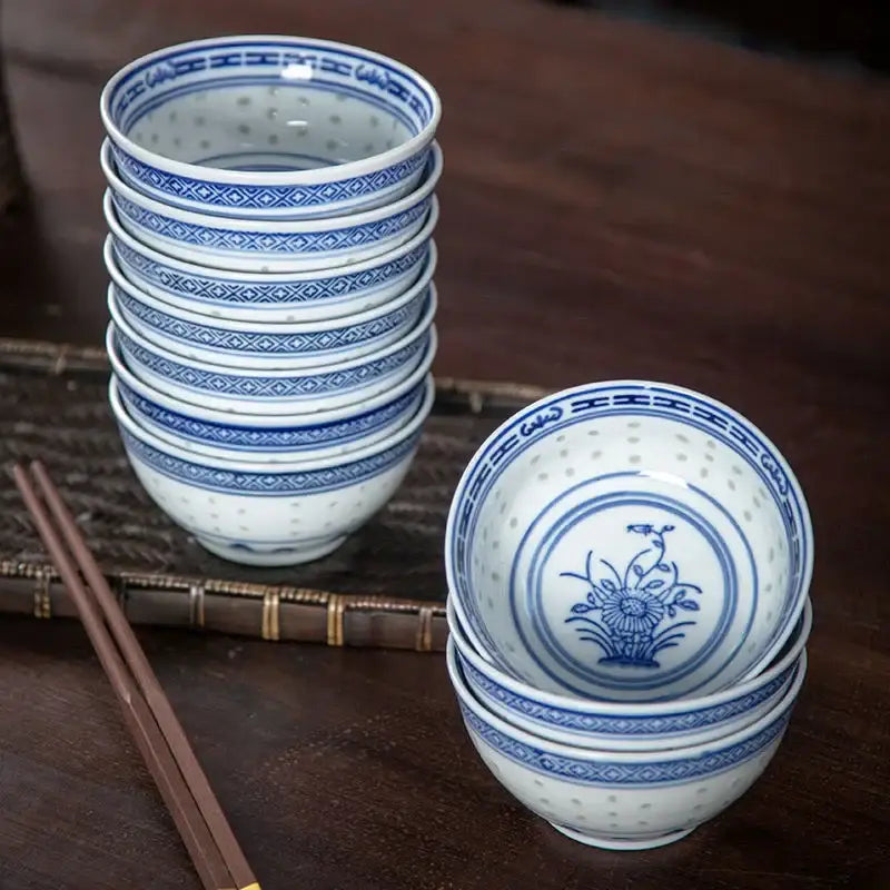 Blue Porcelain Dragon Bowl
