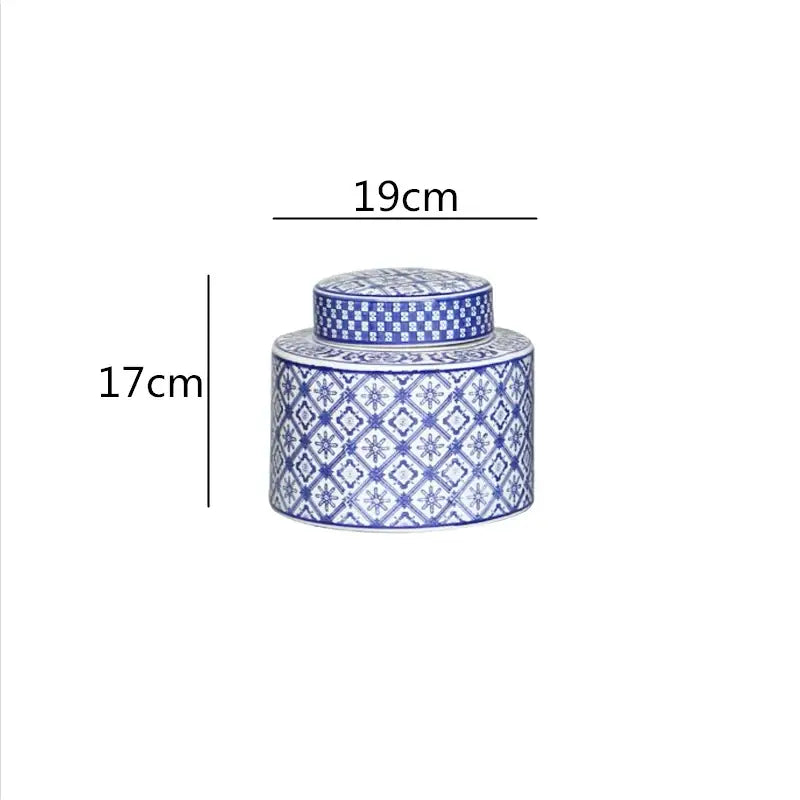 Blue White Ceramic Jar