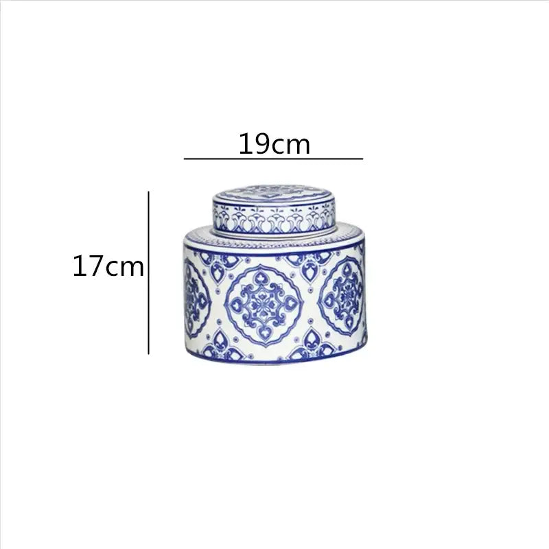 Blue White Ceramic Jar