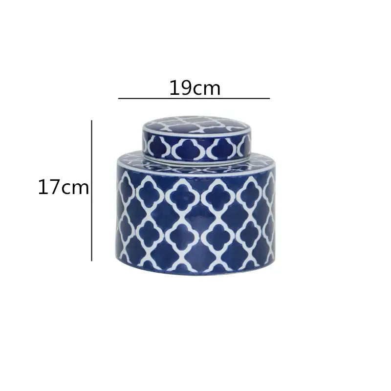 Blue White Ceramic Jar