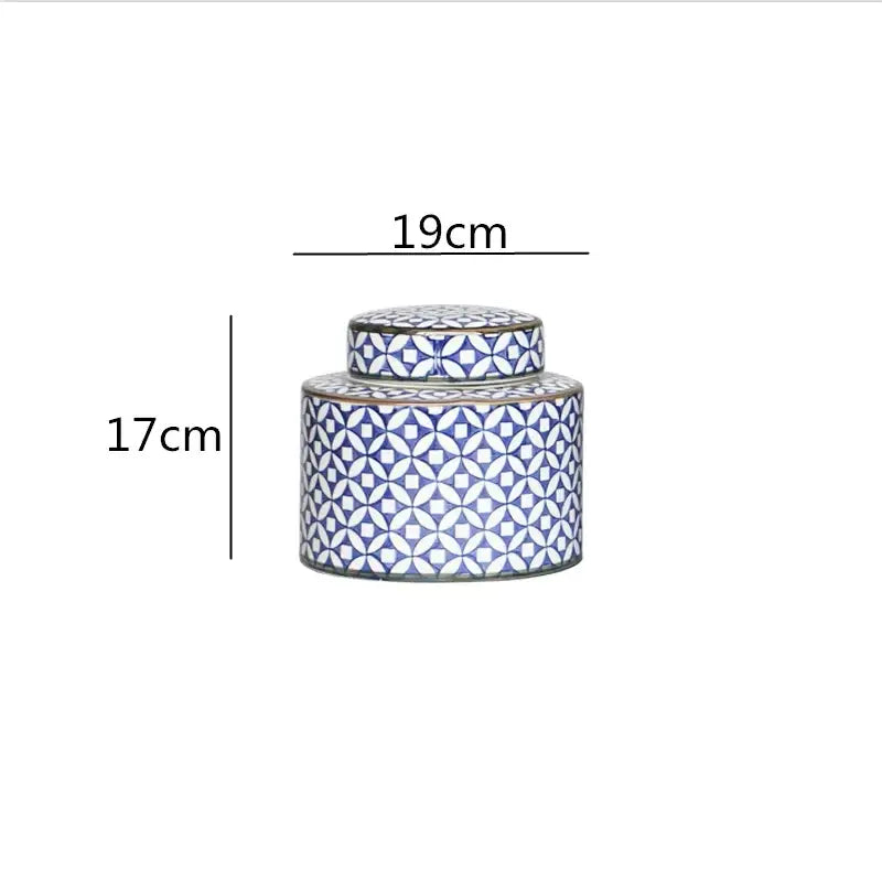 Blue White Ceramic Jar